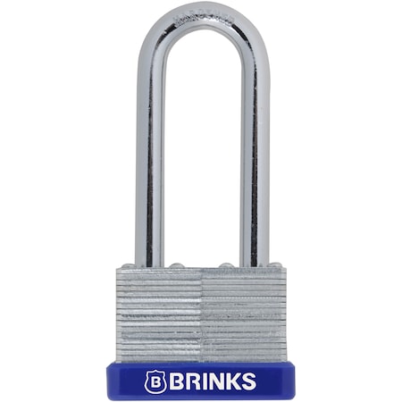 Brinks Keyed Different Padlock Laminated Steel 44mm High Security Long SHKL 172-44002